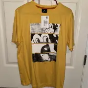 Paul Smith Mens T-shirt, Medium, Yellow/Gold