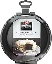 Tala Performance, Loose Base Round Deep Cake Tin, Professional Gauge Carbon Steel with Eclipse Non-Stick Coating, 15 cm / 6" Cake Pan; Ideal for Cakes, and Celebration Bakes, Black