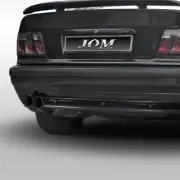 Rear Diffuser Rear Black Double Pipe for BMW 3er E36 1990-1999