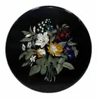 24" Marble round center Table Top Pietra Dura handicraft With marble Stand