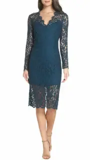 Bardot Womens Midnight Lace Dress X-Small Ash Blue - NWT $119