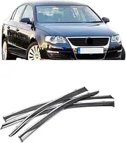 Car Side Window Deflectors for VW Passat B6 6 2010 2009 2008 2007 2006 Auto Windshield Rain Eyebrow Guard Sun Visor