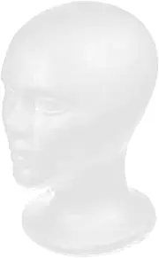 ADOCARN Mannequin Head Display Stand for Wigs Hats Scarves Lightweight Male Model for Easy Styling Professional Display for Salons Personal Use