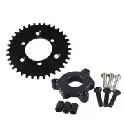 CNC Black 36T Sprocket With 1.5" Adapter For 60cc 66cc 80cc Motorized Bicycle