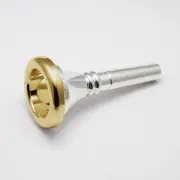 Genuine Marcinkiewicz 24K Gold Rim & Cup Tuba Mouthpiece, 25 NEW! Ships Fast!