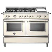 BERTAZZONI Heritage 1200mm Duel Fuel Cooker - Avorio (Ivory) HER126G2EAVT