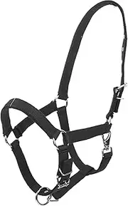 Kisangel Horse Bridle Bridle Cow Halter Horse Ropes Padded Horse Halter Field Safe Headcollar Calf Halter Horse Head Collars Foal Halter Hybrid Halter Safety Horse Halter Nylon Black