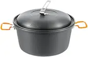 Camping Steamer - Stackable Camping Steamer | Camping Steamer Pot | 4.5L Portablle Steamer Camping Cooking Pot | Non-Stick Pot Lightweight Cookware for Outdoor Dining for Rice, Buns, Dumplings