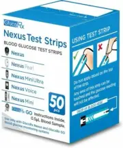 GlucoRx Nexus Test Strips Monitoring Blood Glucose 50 Strips