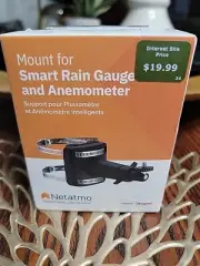 Netatmo Mount for Smart Rain Gauge and Anemometer, 2 Mounting Options