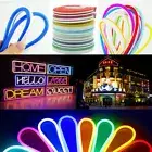 20M DC12V Flex LED Strip Neon Rope Lights Silicone Outdoor Sign Room Car Decor