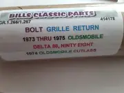 414178 NOS oldsmobile grille pivot bolt gm 1973 thru 1975 A,B,C sold by pair