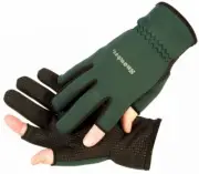 Brand New - Snowbee Light Weight Neoprene Fishing Gloves Green - Choose Size