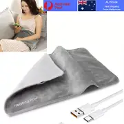 USB Electric Heated Blanket 50cm Wearable Home Outdoor In Car Use