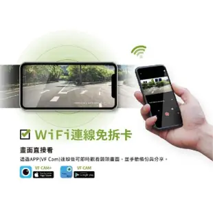 【LOOKING 錄得清】F-911V+有線遙控 IP68防水鏡頭 WIFI機車行車記錄器(附贈32G記憶卡、6合一線控器)