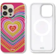Sonix Case for iPhone 14 Pro, 10ft Drop Tested, Retro Hippie Rainbow Heart