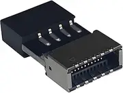 Bejavr USB 2.0 to USB 3.2 Gen 1 Header Adapter Front Panel Connector Motherboard USB 9Pin to Type-E/USB C