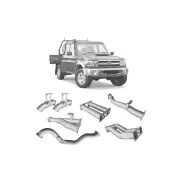 Redback Extreme Duty Twin 4" Exhaust for Toyota Landcruiser VDJ79 VDJ79R 2007-On