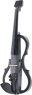 Professional Carbon Fiber ABS Electric 4/4 Violin, Artificial Intelligence Silent Violin for Adults, Teens (Type 2)