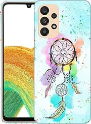 [GlamCase] for Samsung Galaxy A23 5G / 4G, Samsung A23 5G / 4G Case - Watercolour Dream Catcher Printed Slim & Sleek Cute Plastic Protective Designer Back Phone Case/Cover for Galaxy A23 5G / 4G