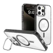 REDEFINE Transparent Magsafe Case Cover with Magnetic Ring for iPhone 16 Pro - Black