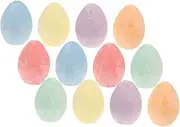 12pcs Egg Shaped Chalk for Dust Chalk for Classroom Office Sidewalk Drawing Fun and Experience