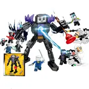 Wacky Hero vs. Security Bot Building Blocks – 378PC Creative Construction Set for Kids Ages 8+ - STEM Learning Toy for Boys & Girls - Educational Building Blocks for Logic, Creativity & Fun Play