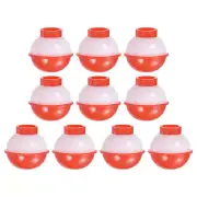 0.75 Inch Fishing Bobbers, 50 Pack Plastic Push Button Round Fishing Float