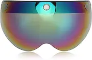 Helmet Visor Windproof Sandproof Retro Style Motorcycle Helmet Visor with Adjustable Buckle (カラフル)