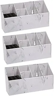 FRCOLOR 3pcs Sturdy Hair Scissor Organizer Barbershop Scissors Rack Desktop Tool Box Salon Comb Holder Shear Storage Case