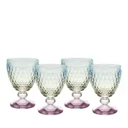 Villeroy & Boch Boston Pearl Crystal Red Wine Glasses, Set of 4