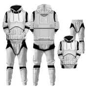 Movie Cos Trooper Cosplay Costume Outfits Fantasy 3D Printed Hoodies Pants Accessories Halloween Carnival Suit For Male Roleplay BSSM Male A 5XL