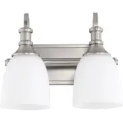 Quorum International 5011-2-65 Richmond Bathroom Vanity Light Satin Nickel