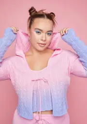 [Sugar Thrillz] Plus Dusk Cuddles Sweater Set