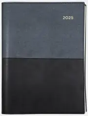 2025 Diary◉Collins Vanessa A5◉Day To Page◉DTP 185.V99-25◉Black◉3 Year Calendar◉
