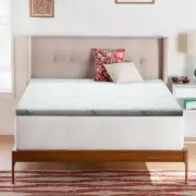 8CM Cool Gel-infused Memory Foam Mattress Topper Comfort Bamboo Cover - Single