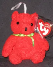 TY MISTLETOE the BEAR JINGLE BEANIE BABY - MINT with MINT TAG