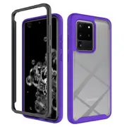 MCC Shockproof Bumper Case Samsung Galaxy S20 Ultra Clear Back Cover G988 [Purple]