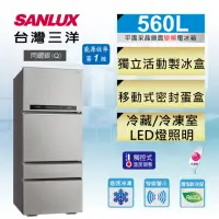 在飛比找momo購物網優惠-【SANLUX 台灣三洋】◆560公升一級能效直流變頻采晶鏡