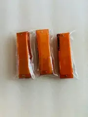 Hohner Happy Color Kids Harp Translucent Harmonica CCH Orange (3 Pack) Key of C