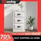 sideboard high gloss white engineered wood storage cabinet 36x35.5x67.5 6218
