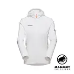 【MAMMUT 長毛象】ACONCAGUA LIGHT ML HOODED JACKET W 輕量刷毛連帽外套 白色 女款 #1014-04410