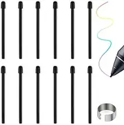Standard Pen Nibs for WACOM,12pcs Black Replacement Refill Pen Tips for Wacom Intuos Pro,Wacom IMobileStudio Pro,Wacom Cintiq Pro,Wacom Citiq16(with Removal Ring)