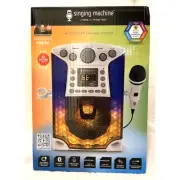 Karaoke Singing Machine Bluetooth CD+G Karaoke System, LED Lights & Microphone