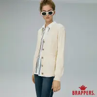 在飛比找蝦皮商城優惠-BRAPPERS 女款 V領排釦開襟衫-杏色