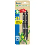 Pilot BegreeN Acroball Ballpoint Pens 1mm Black 2 Pack