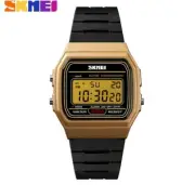New Skmei digital watch alarm stopwatch backlight rose gold case new with tags