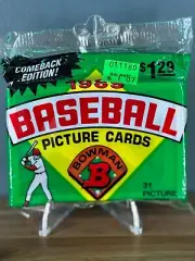 1989 BOWMAN BASEBALL JUMBO Pack (1 Unopened / Sealed 31-Card Pack)