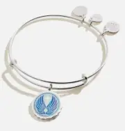ALEX & ANI - Guardian Angel Wings - Charm Shiny Silver Bangle Bracelet NWT