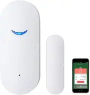 SEHOMY 4 Pack Smart Door Sensor Alarms, Wifi Window Sensor Detector Real-Time Al